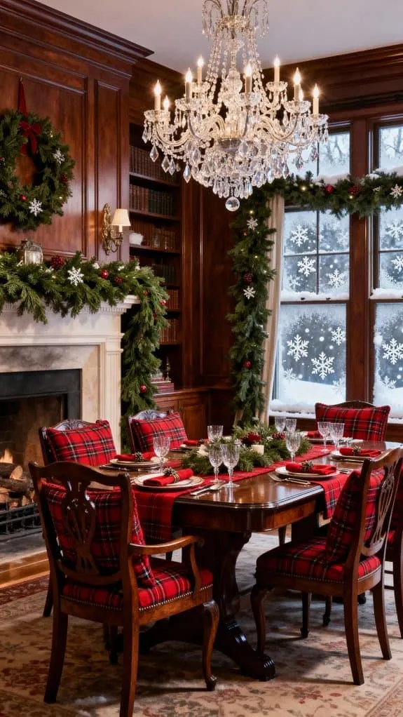festive elegance with greenery