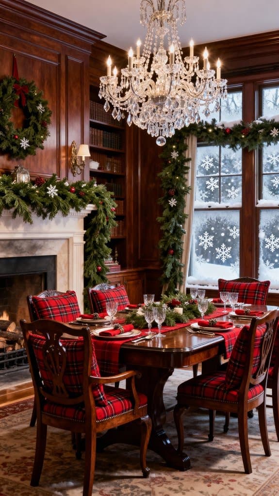 festive elegance with greenery