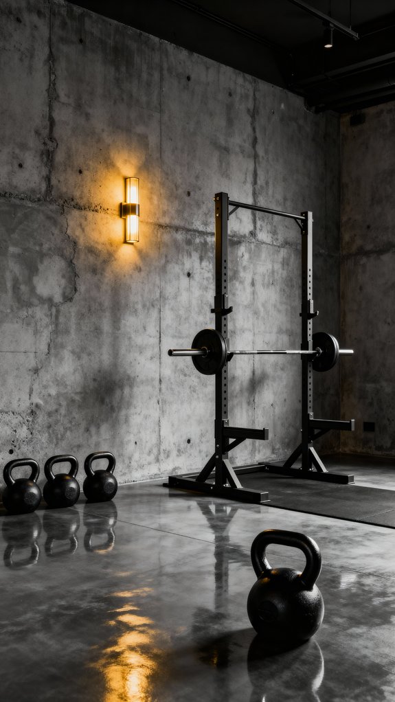 matte black gym equipment