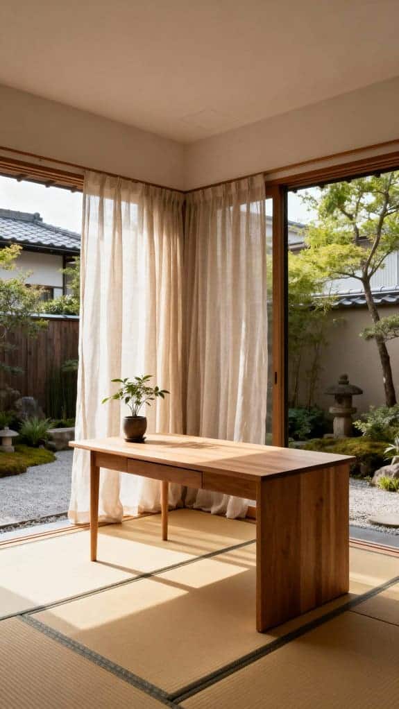 natural wood desk appeal