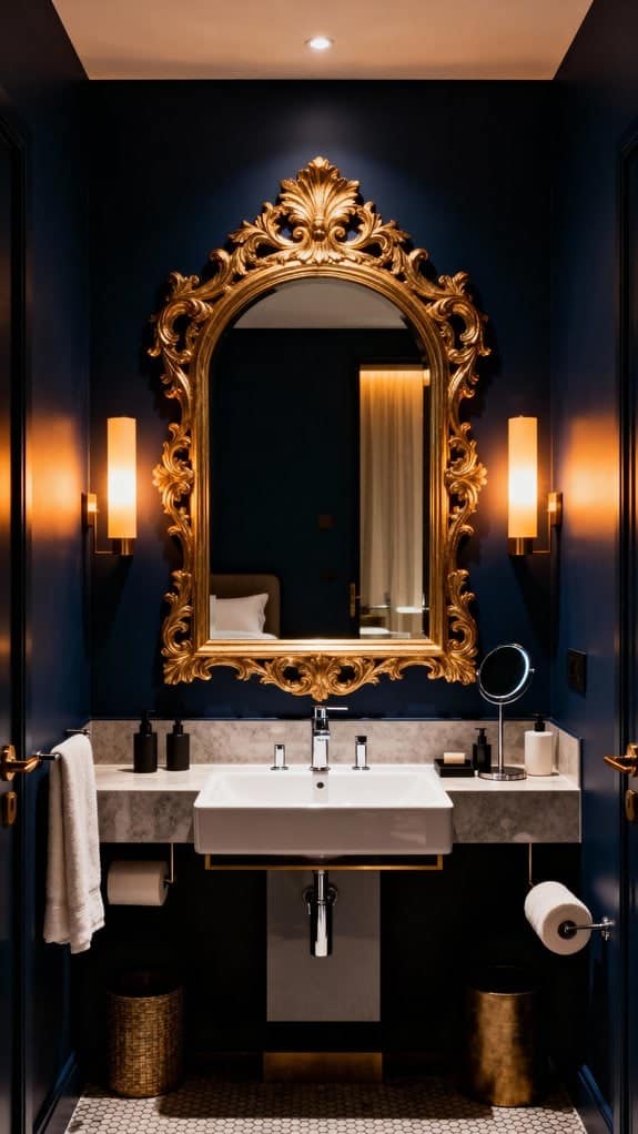 navy elegance with gold