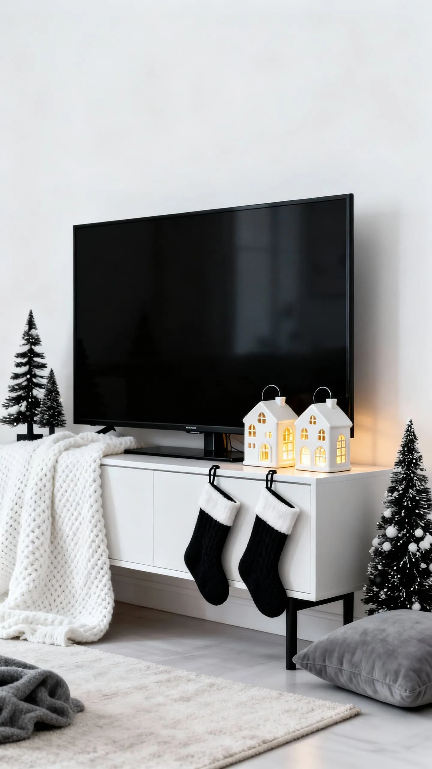 17 Magical Christmas TV Stand Decor Ideas For A Warm And Cozy Home