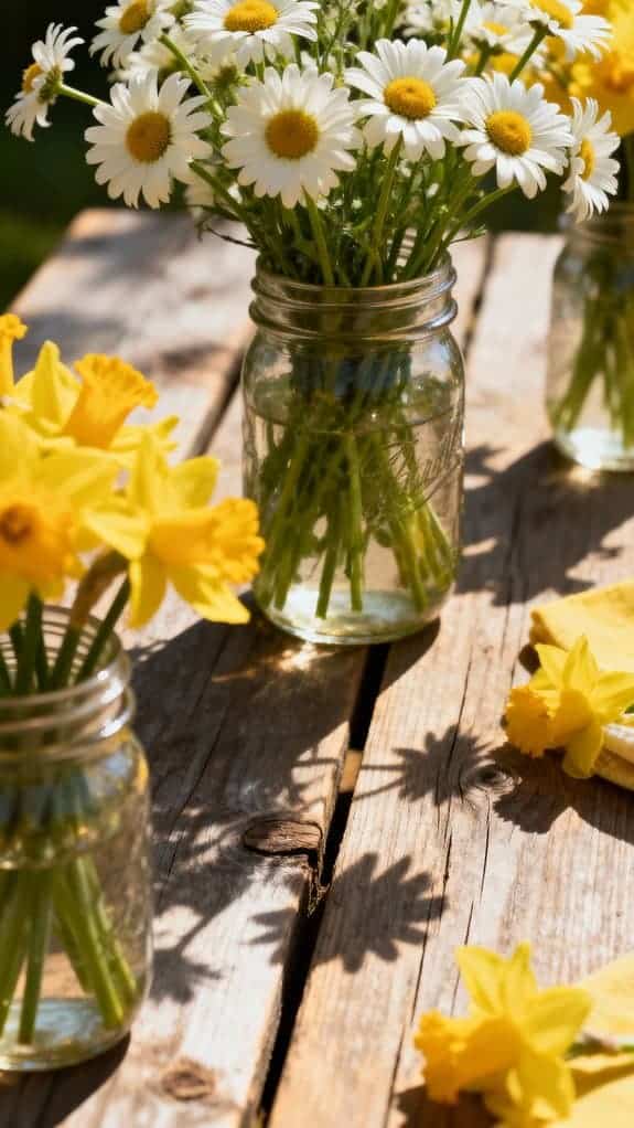 rustic yellow table decor