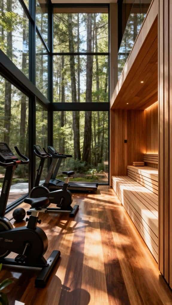 sauna wall enhances relaxation