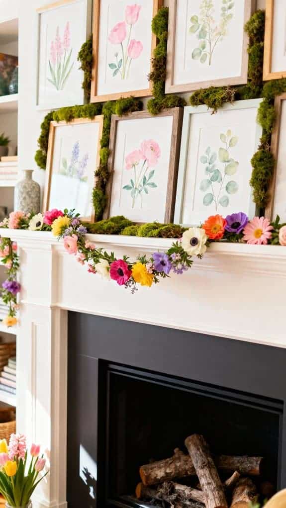 spring inspired living room decor