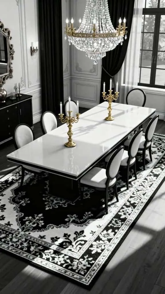 timeless black white gold elegance