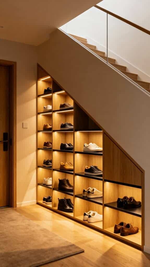 understairs shoe storage solution