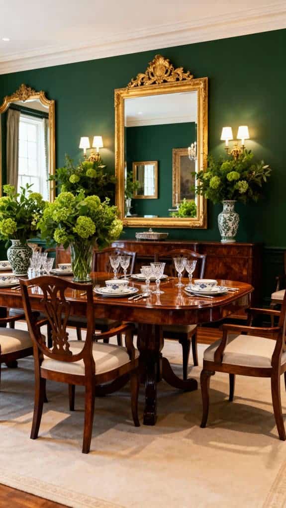 warm elegant dining ambiance