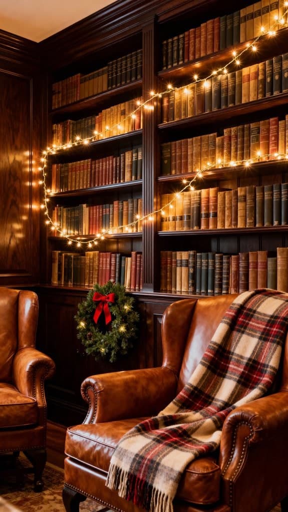 warm sophisticated study retreat