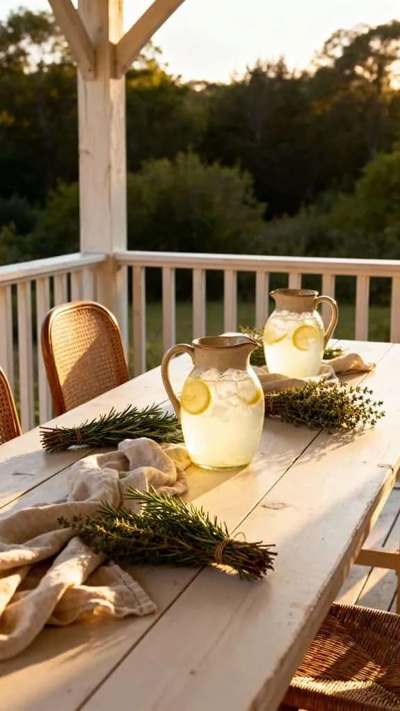 warm welcoming sunlit porch