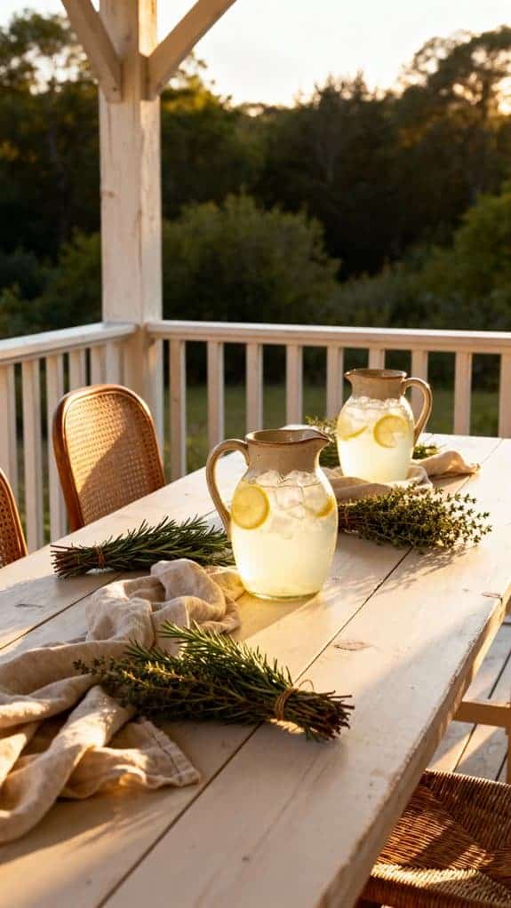 warm welcoming sunlit porch