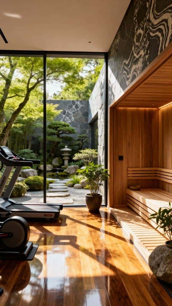 zen garden sauna retreat