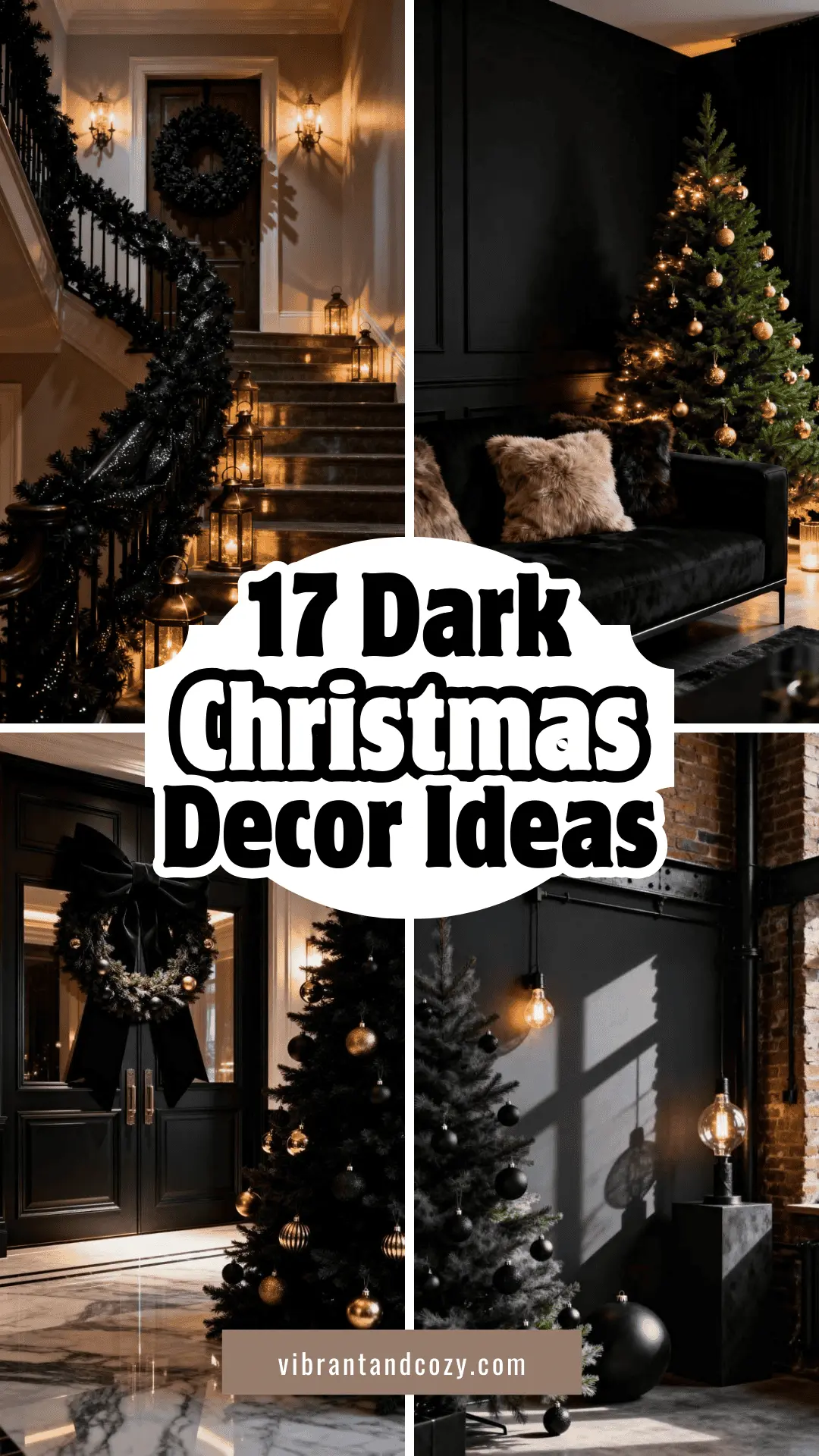 17 Striking Dark Christmas Decor Ideas For A Dramatic Holiday Look ...