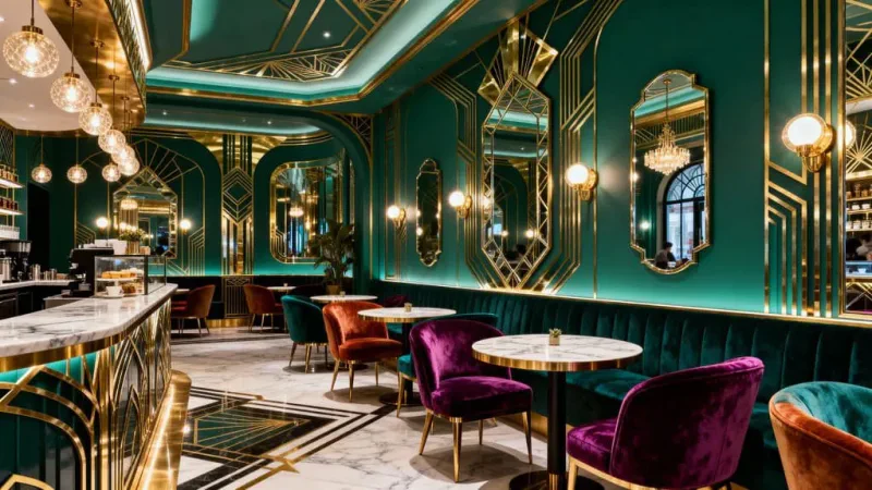 art deco cafe inspiration