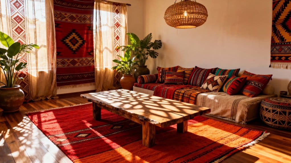 boho inspired african living spaces
