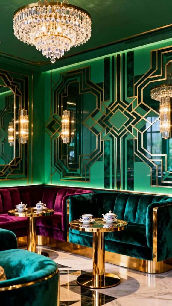 bright bold sparkling decor