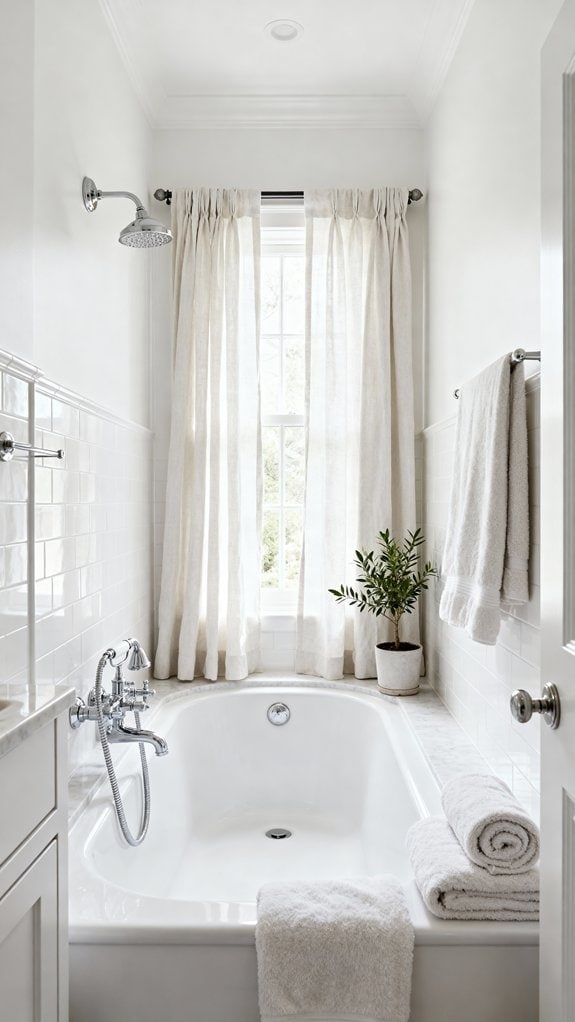 bright white relaxing bath