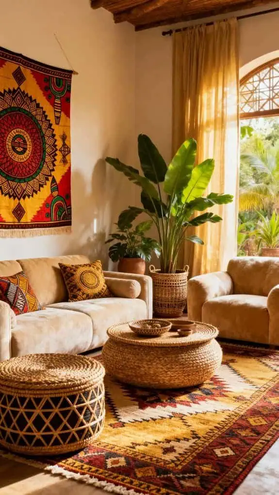 colorful prints cozy furniture