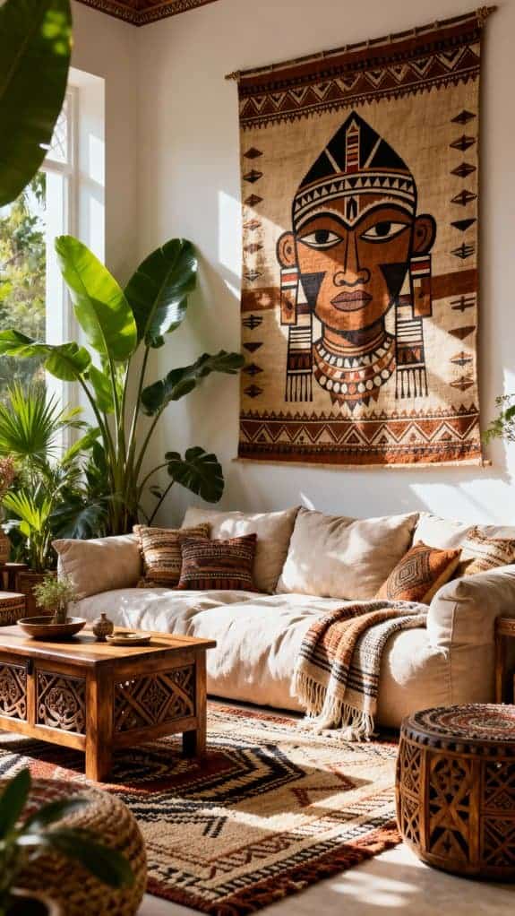 cozy boho rattan chairs