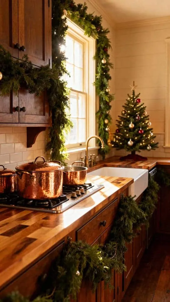 cozy festive kitchen decor