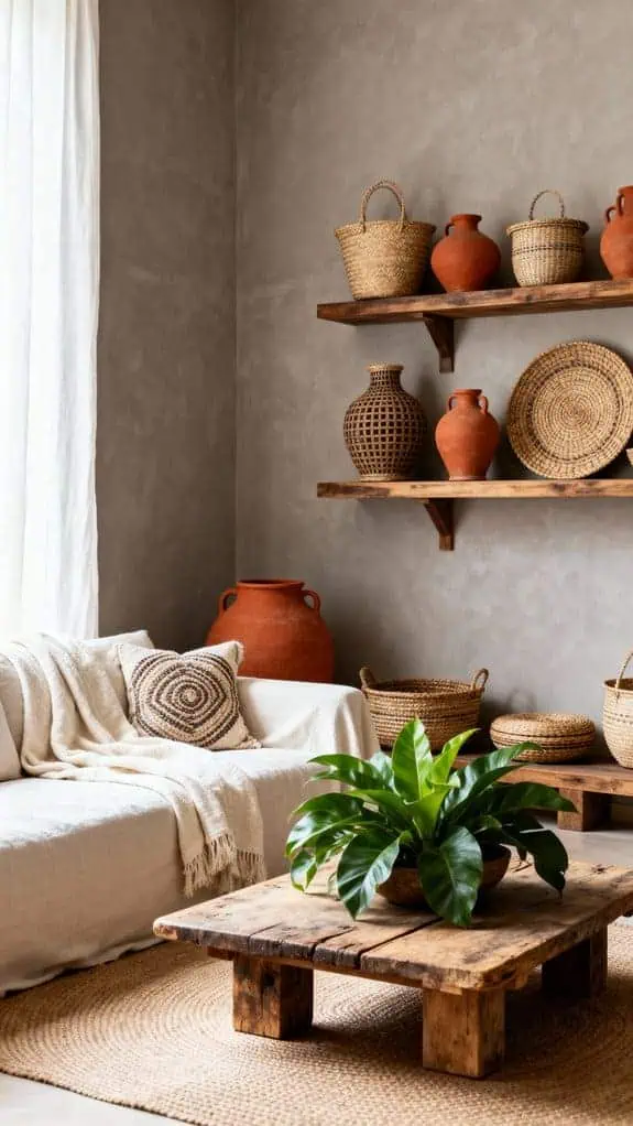 cozy handmade woven throw
