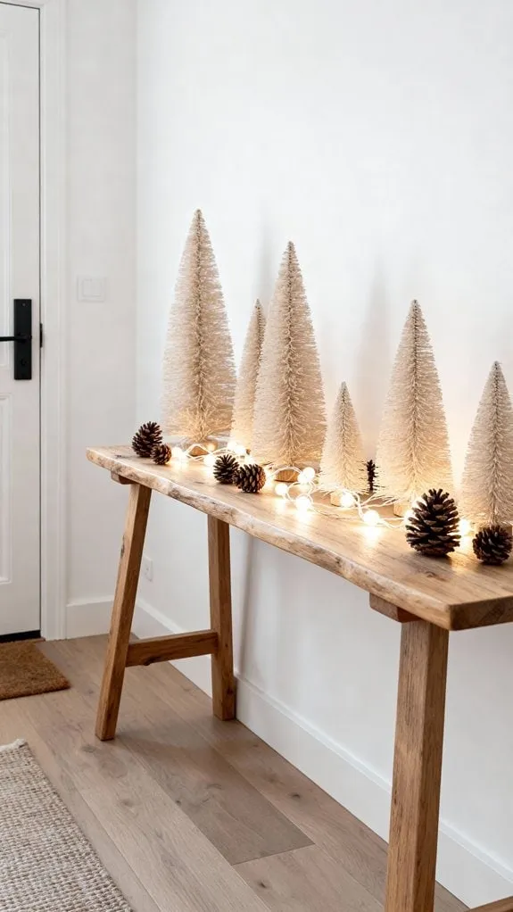 cozy natural wood entryway