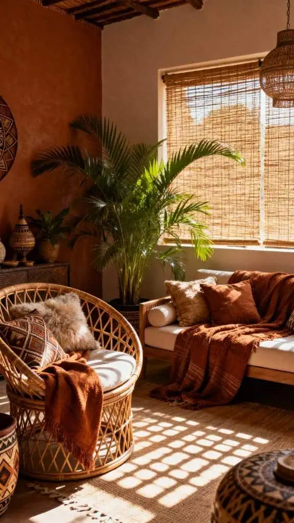 cozy rattan chair comfort