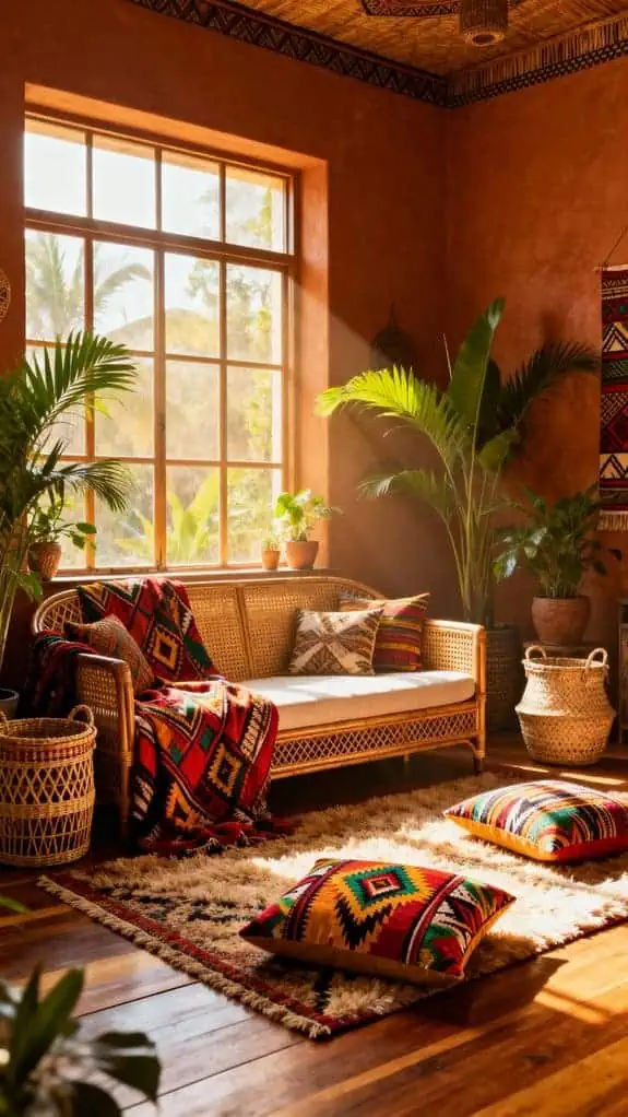 cozy rattan chair option