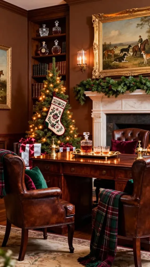 cozy study with stockings