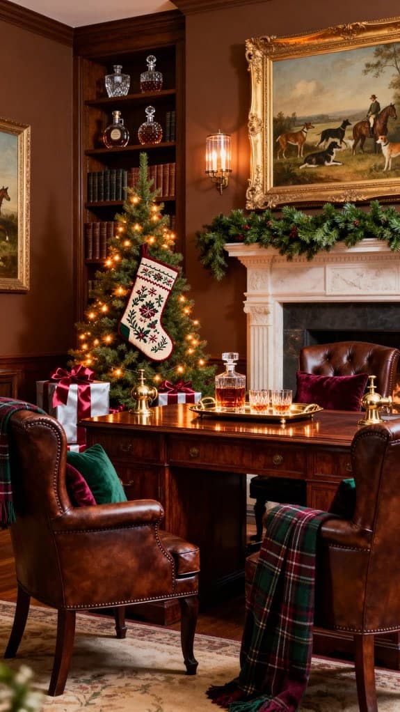 cozy study with stockings