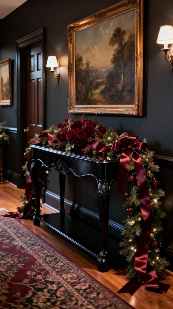 elegant dark foyer decor