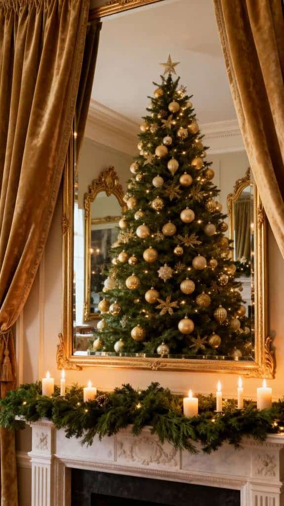 elegant festive tree display