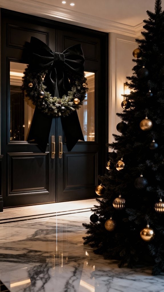 elegant indoor christmas wreath