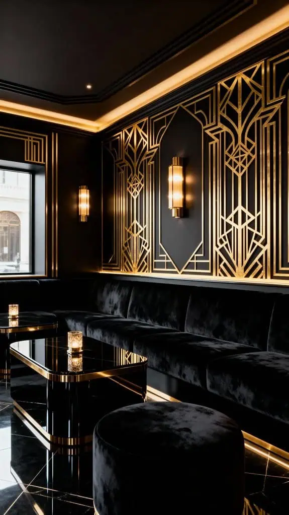 elegant yet serious atmosphere