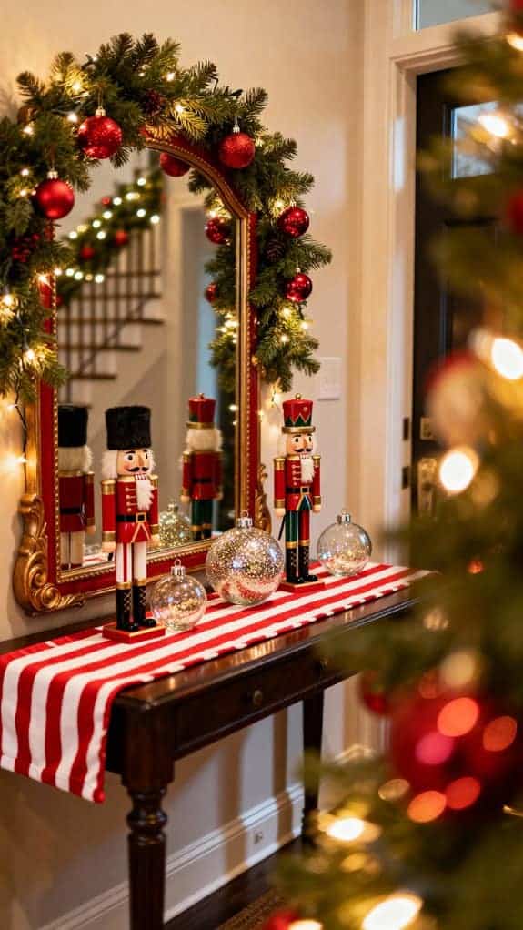 festive candy cane decor