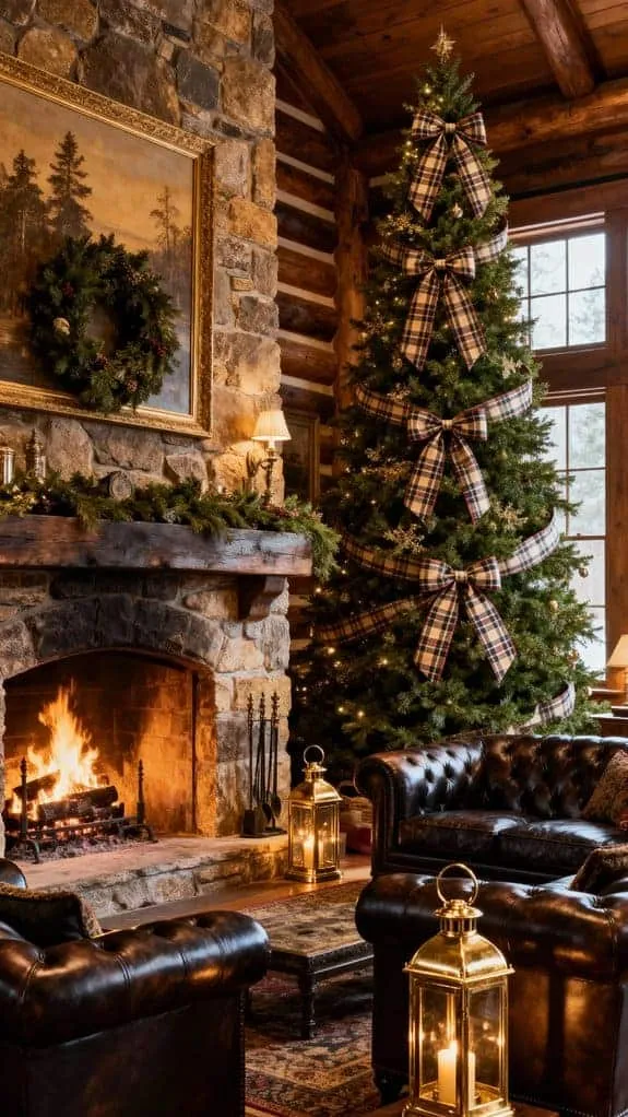 festive lodge christmas decor