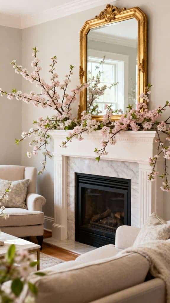 gold framed mirror elegance