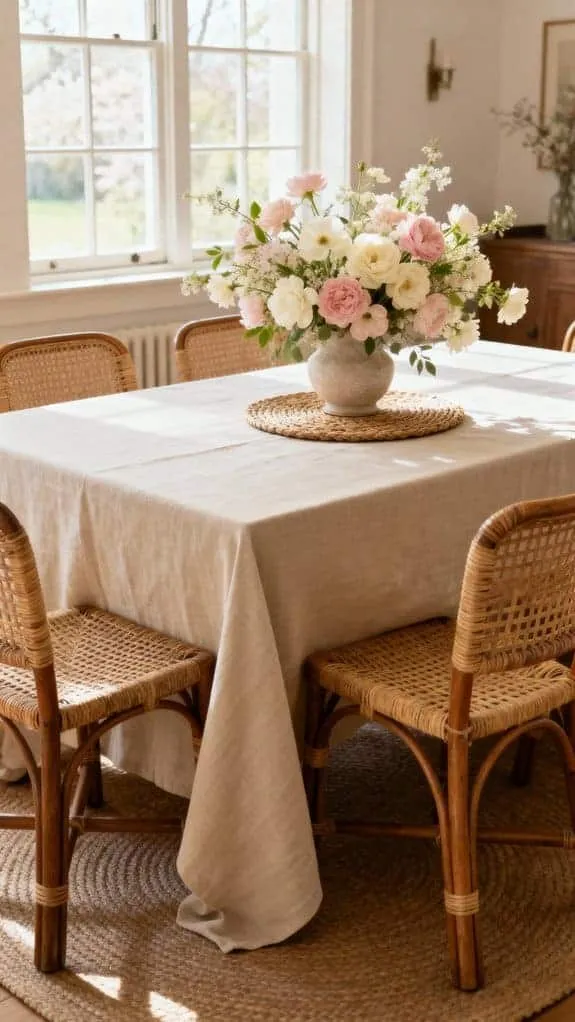 warm welcoming dining decor