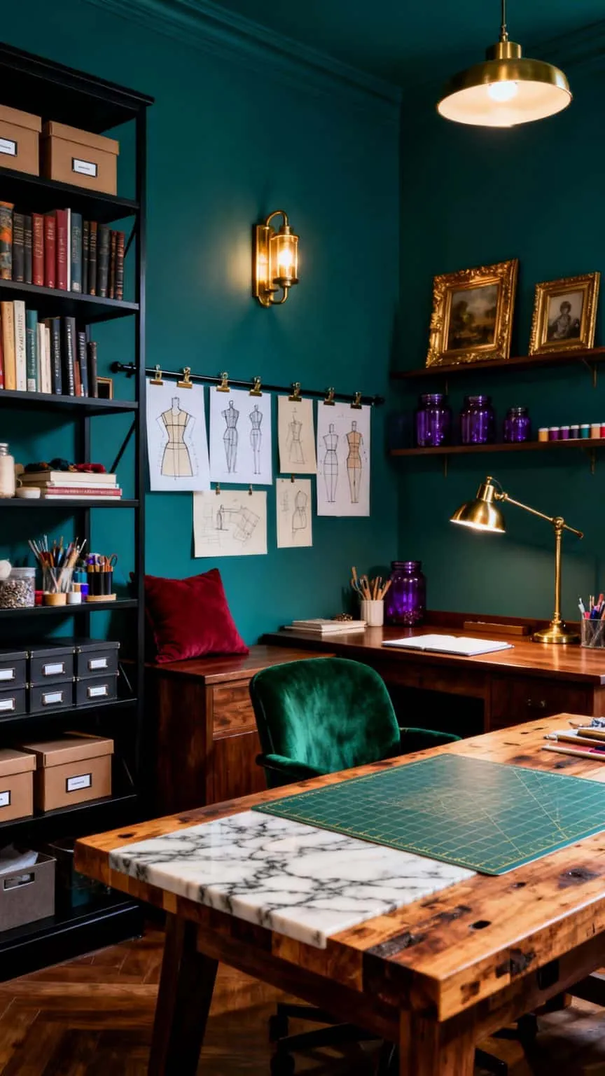 13 Craft Room Office Ideas That Turn Work Into Play - Vibrant & Cozy