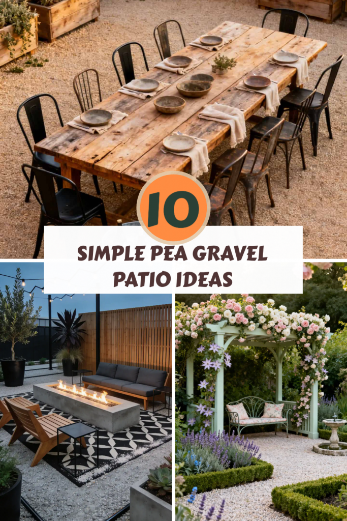 10 Simple Pea Gravel Patio Ideas That Look Clean And Stylish 🤍