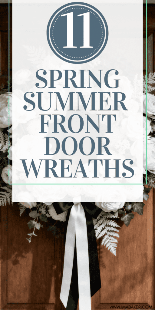 Spring Summer Elegant Front Door Wreaths