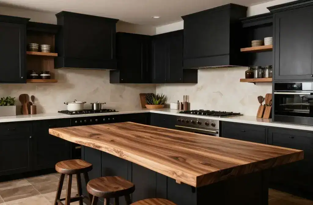 11 Black and Natural Wood Kitchen Ideas to Transform Your Space