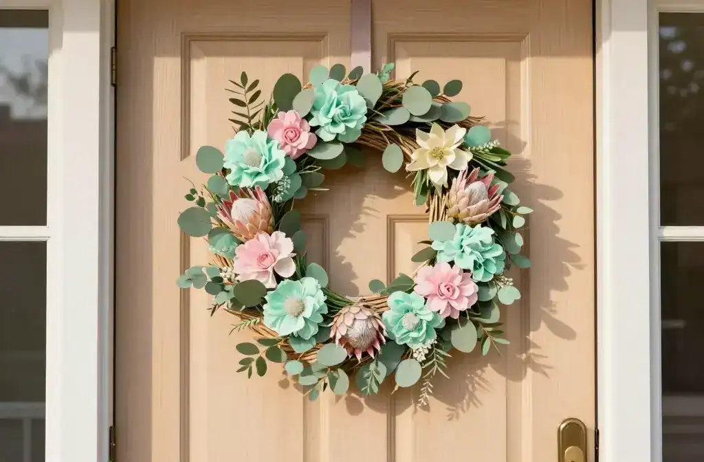 11 Spring Summer Elegant Front Door Wreaths for Wow-Worthy Curb Appeal