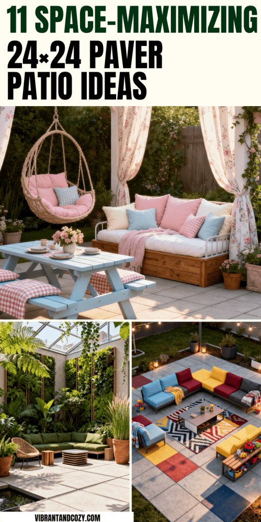 24&times;24 Paver Patio Ideas 7