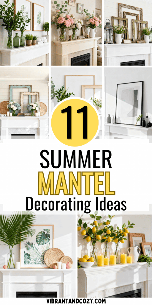 Bright Summer Mantel Decorating Ideas (3)