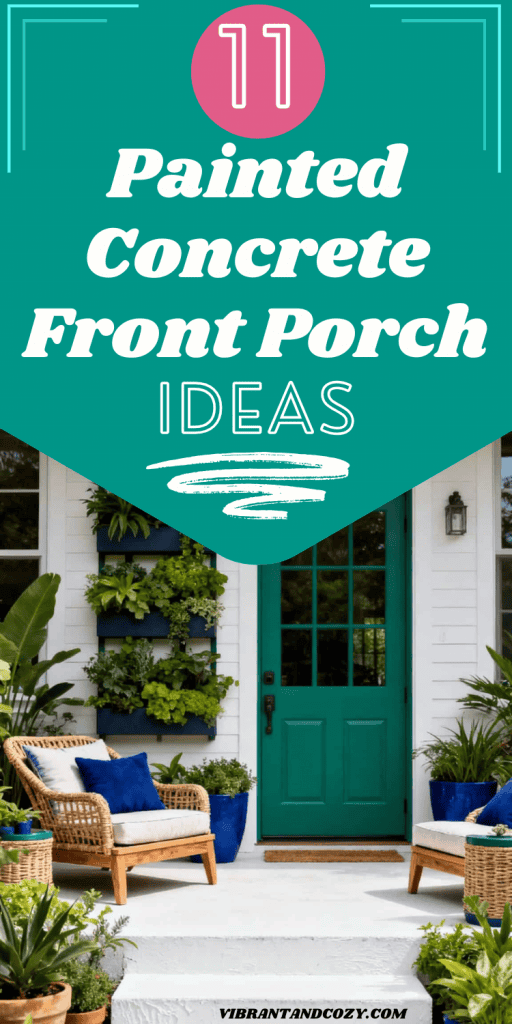 Painted Concrete Front Porch Ideas (5)