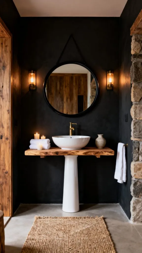 11 Moody Small Bathroom Ideas 1