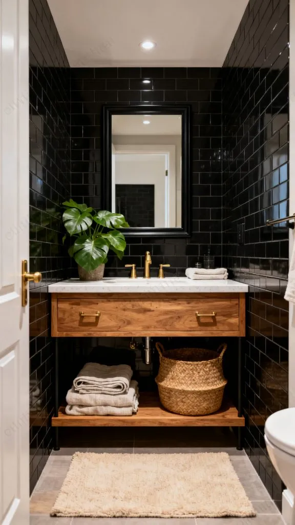 11 Moody Small Bathroom Ideas 2