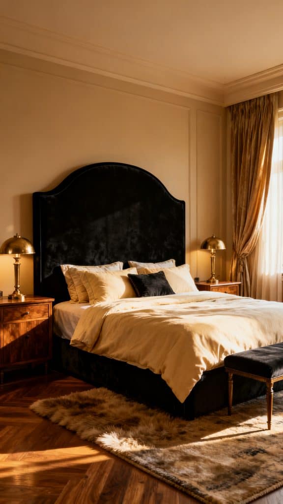 Black Nouveau Bedroom Ideas 2