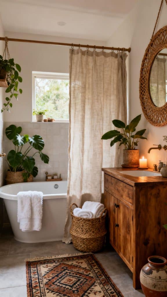 Boho Small Bathroom Ideas 1